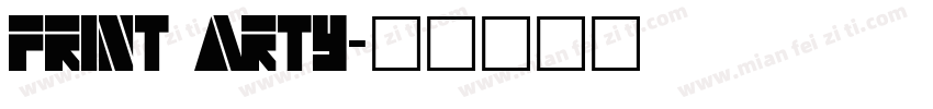 Print Arty字体转换
